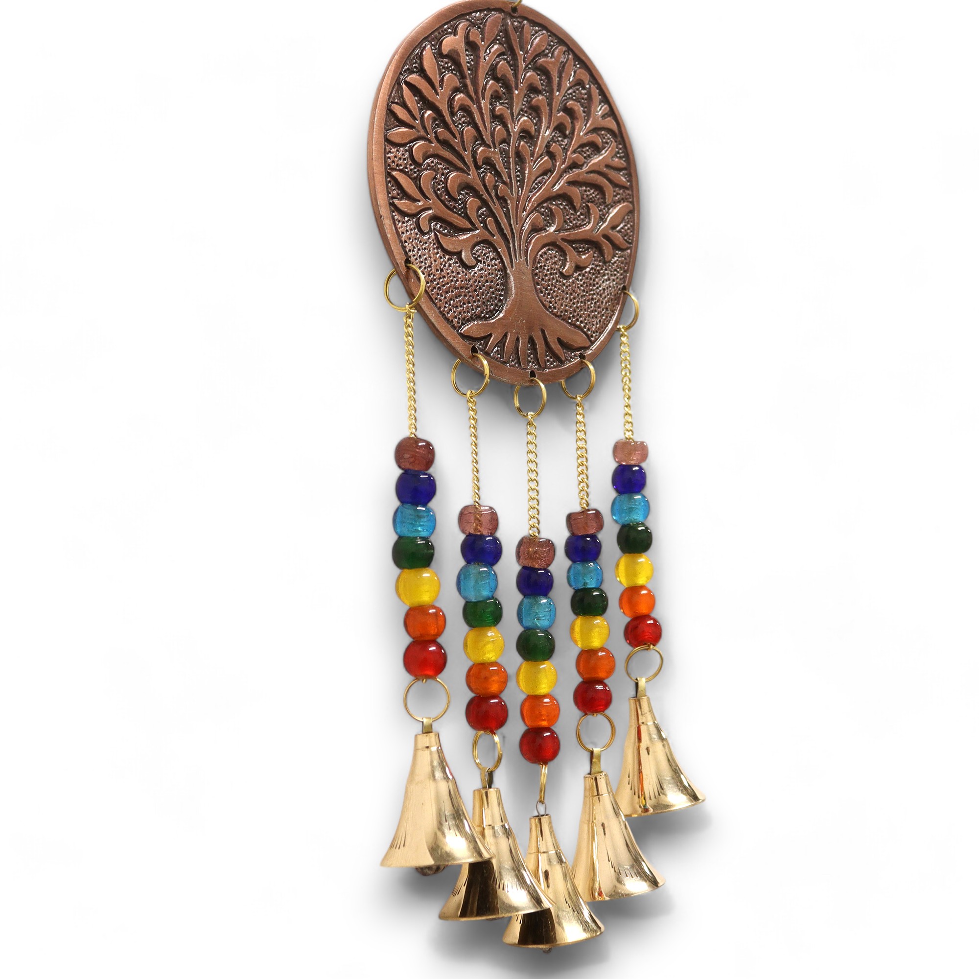 Indian Tree of Life & Chakra Bead Wind Chime (10x36cm)3