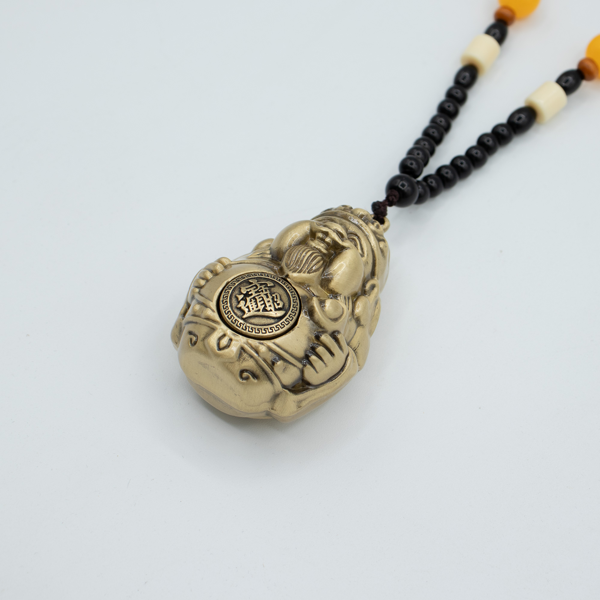 Solid Brass Feng Shui 'God of Wealth' Amulet1