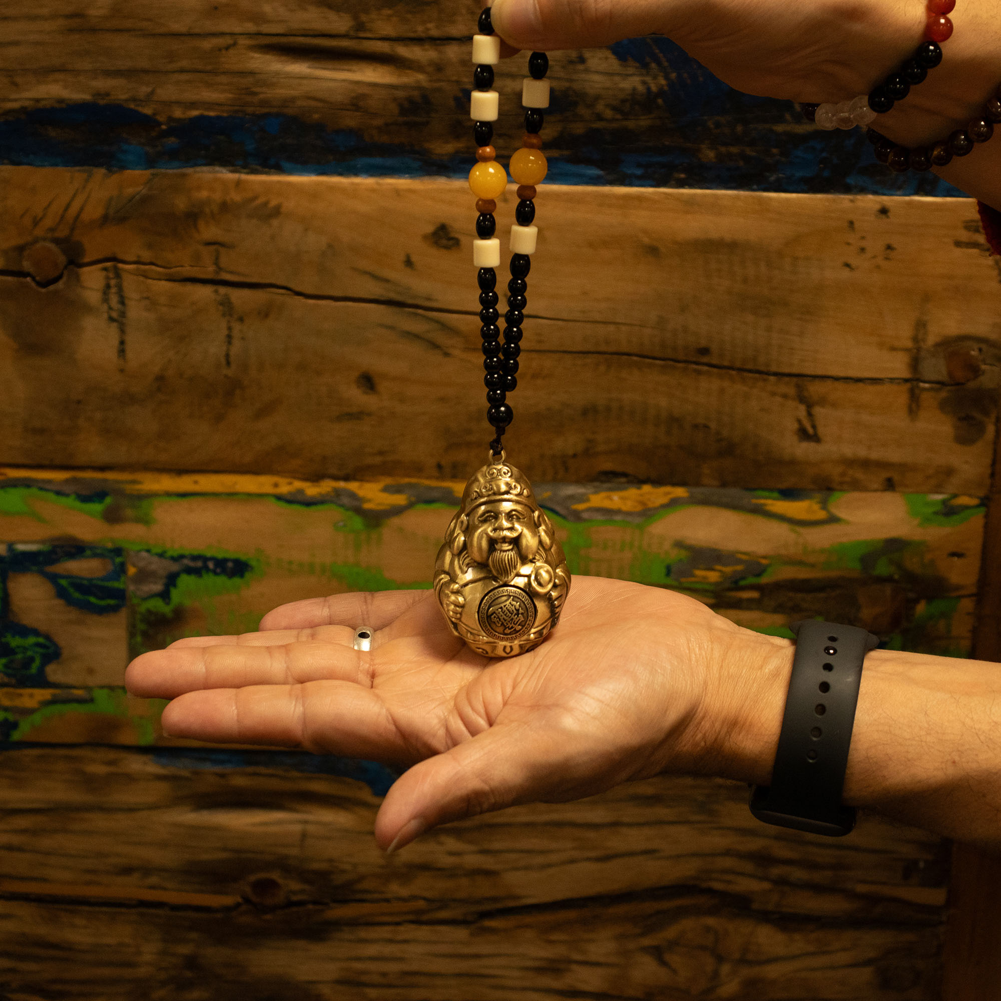 Solid Brass Feng Shui 'God of Wealth' Amulet2