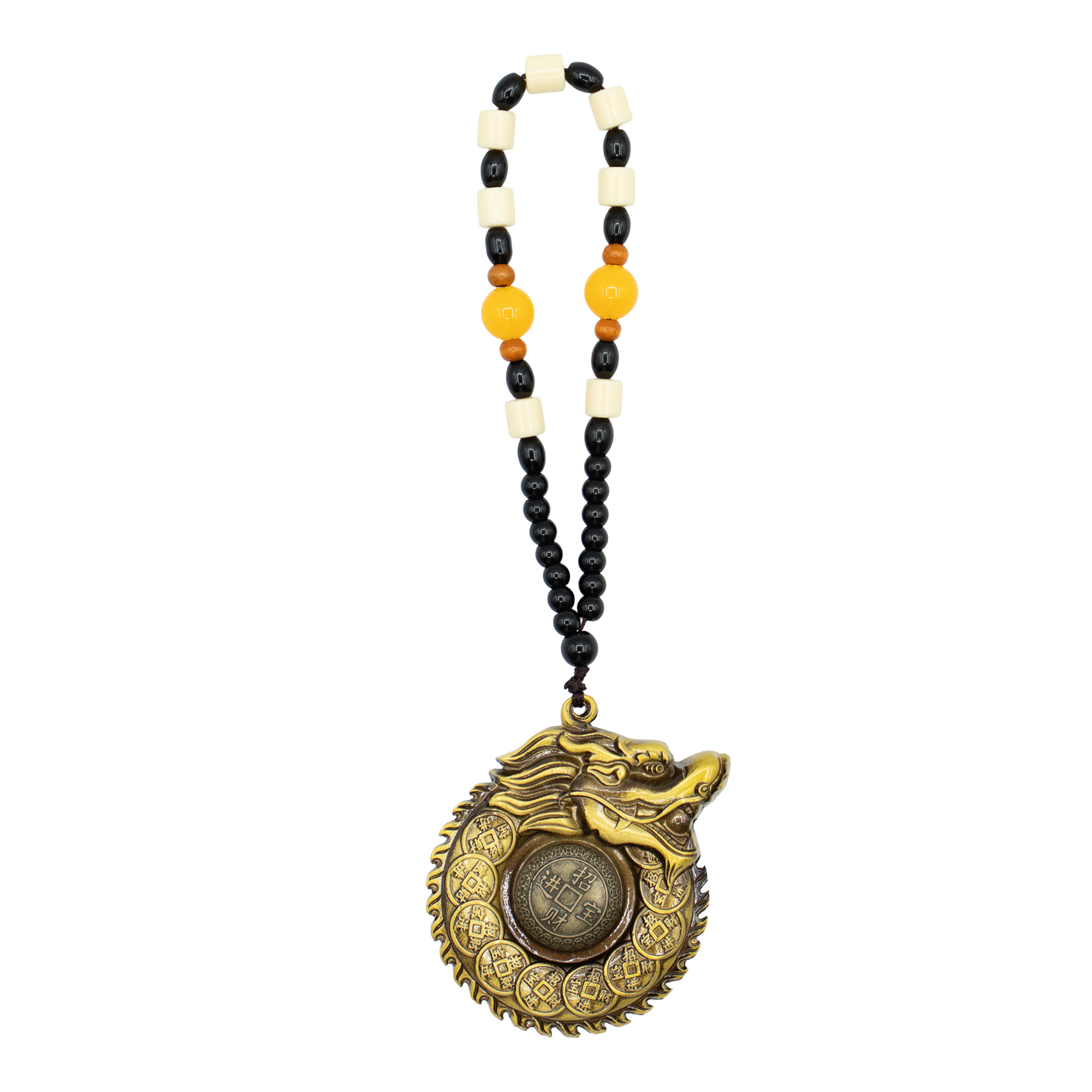 Solid Brass Feng Shui 'Dragon Guardian' Amulet