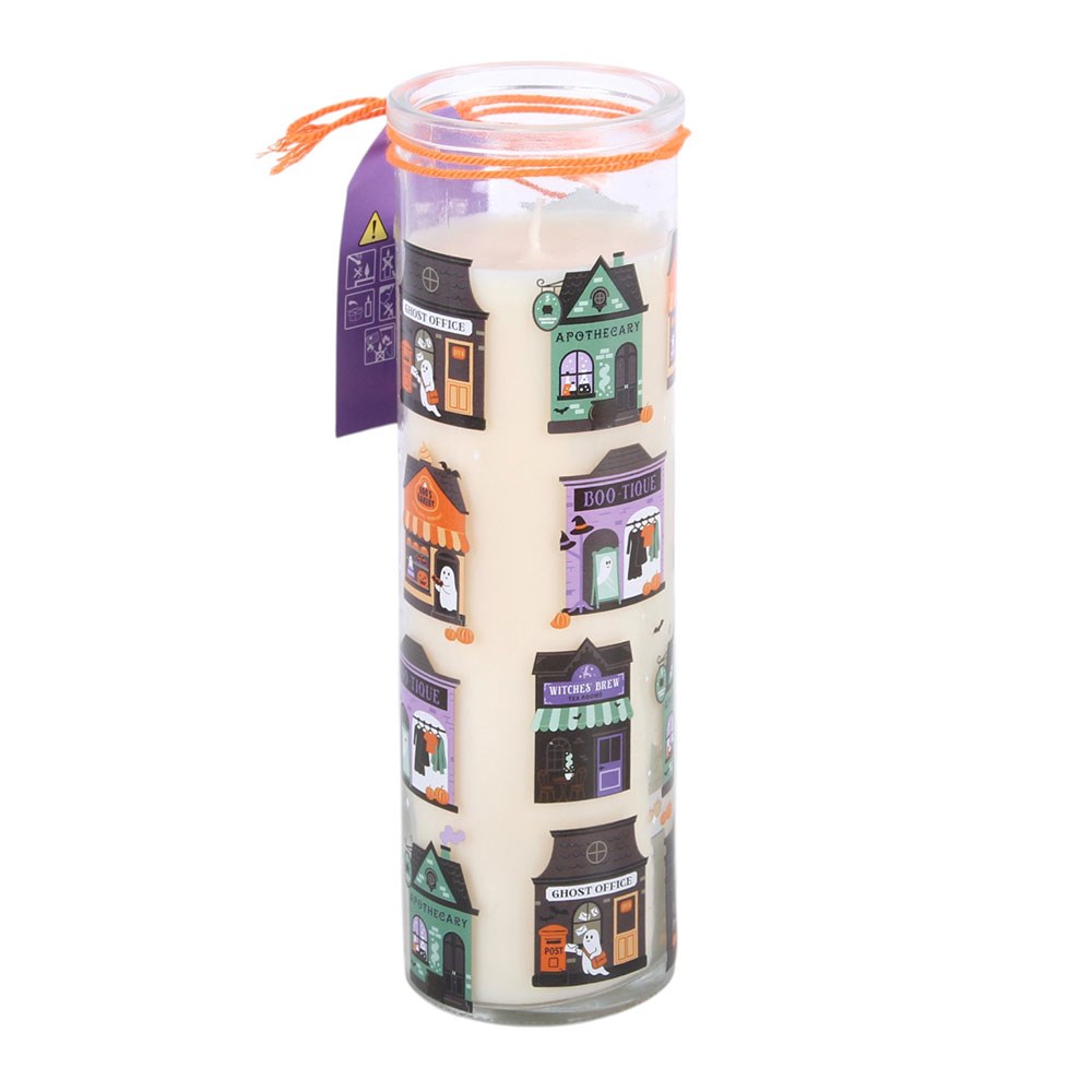 Spooky Street Pumpkin Cinnamon Roll Scented Tube Candle2
