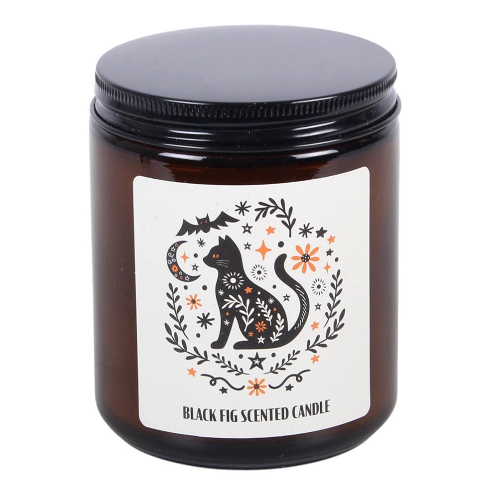 Frightful Folk Black Cat Candle - Black Fig Scent1
