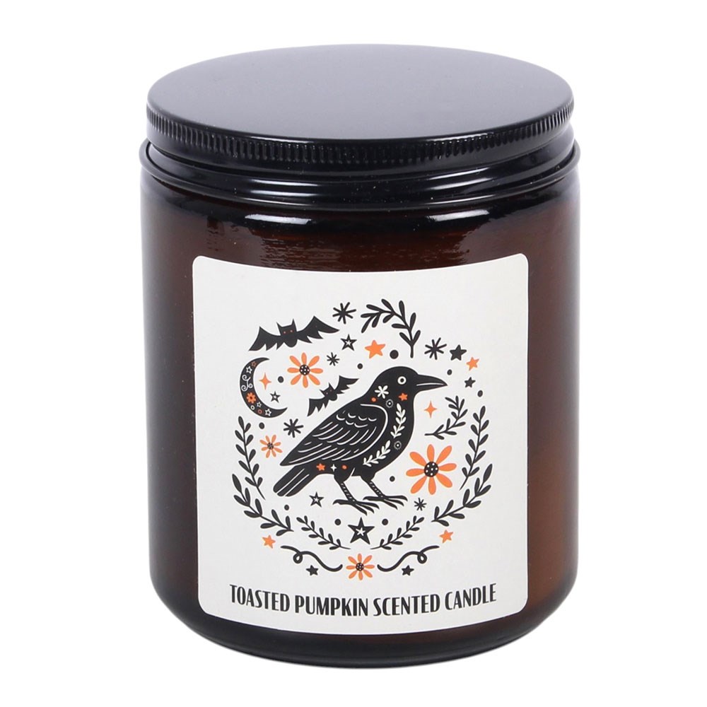 Frightful Folk Raven Candle - Toasted Pumpkin Scent1
