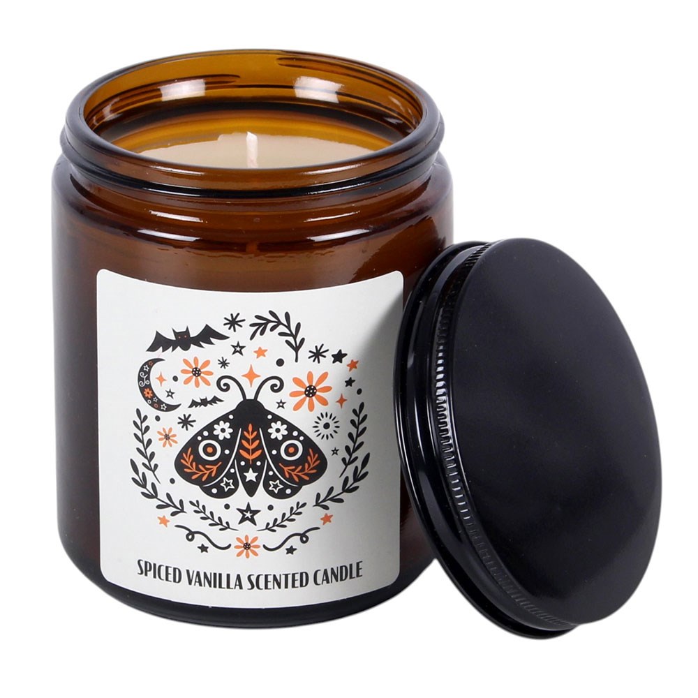 Frightful Folk Moth Candle - Spiced Vanilla Scent