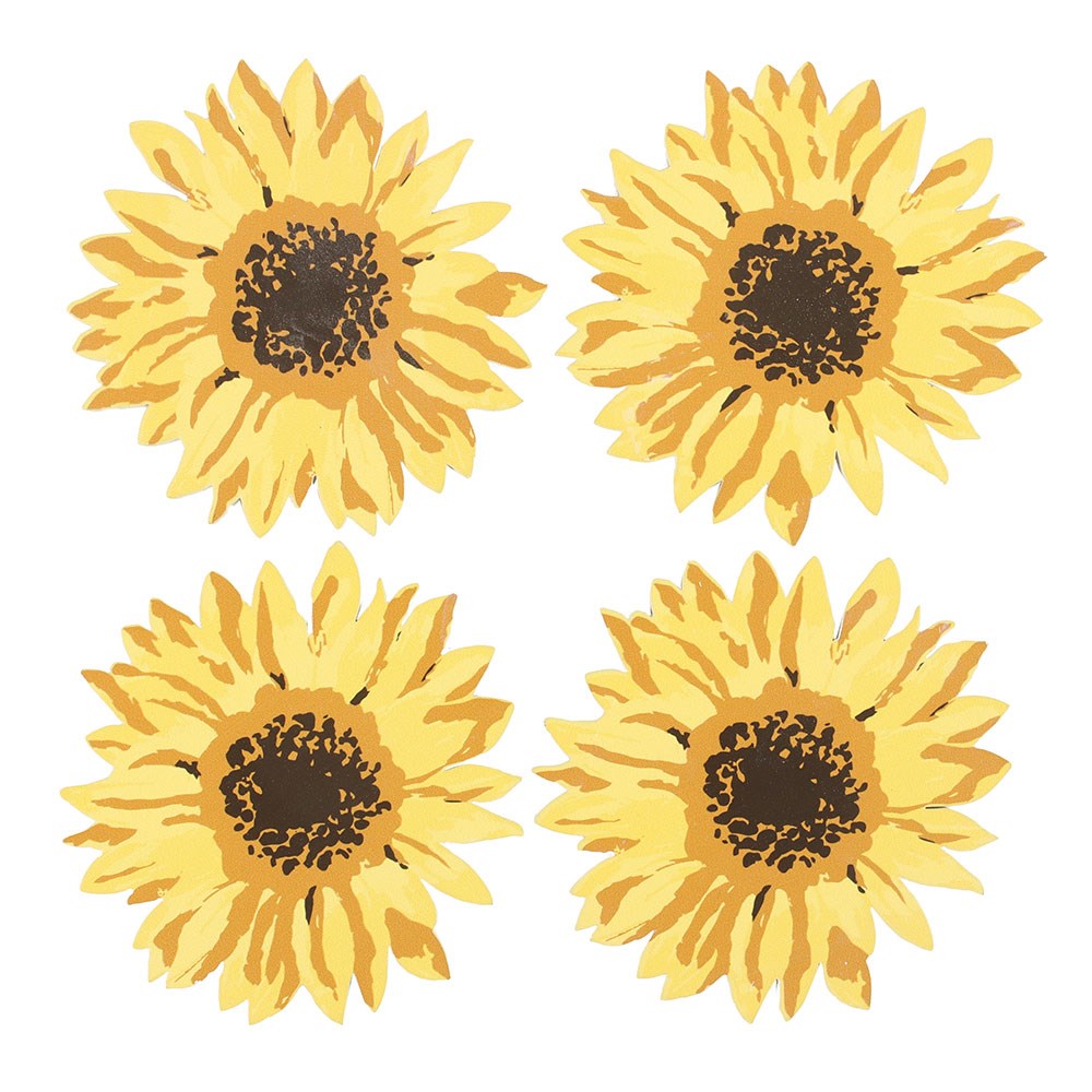 Sunflower Shaped Coasters - Set of 41
