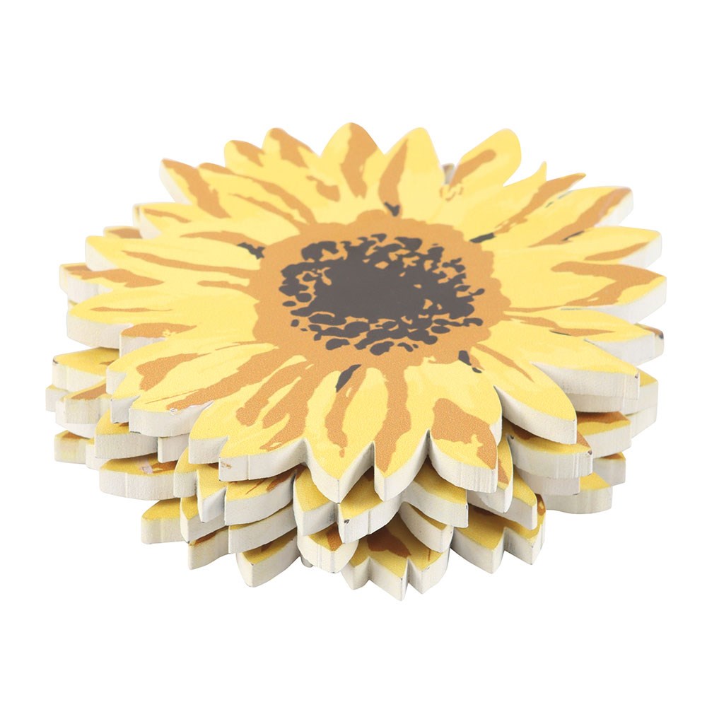 Sunflower Shaped Coasters - Set of 42