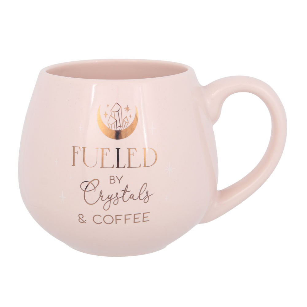 Fueled By Crystals & Coffee Rounded Mug (500ml)1