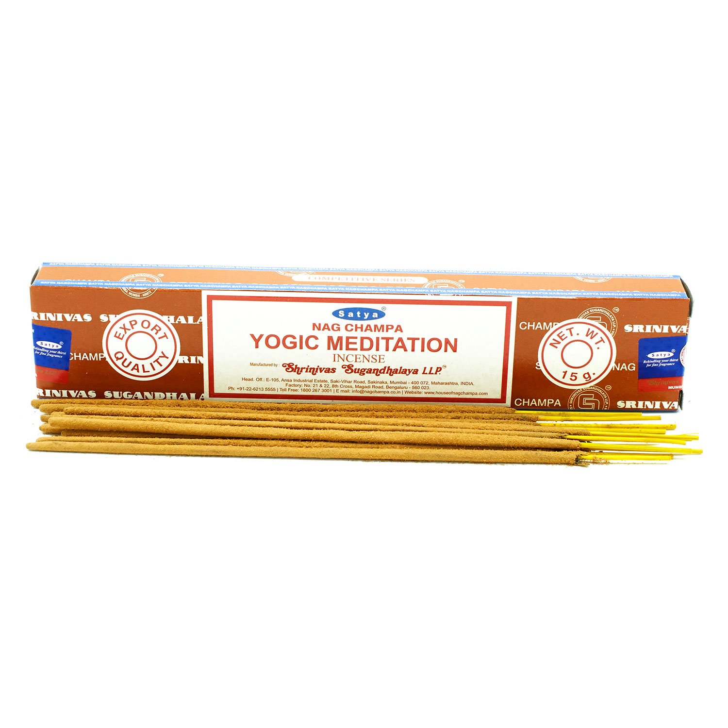 Satya Nag Champa Yogic Meditation Incense Sticks - 15g Hand-Rolled1