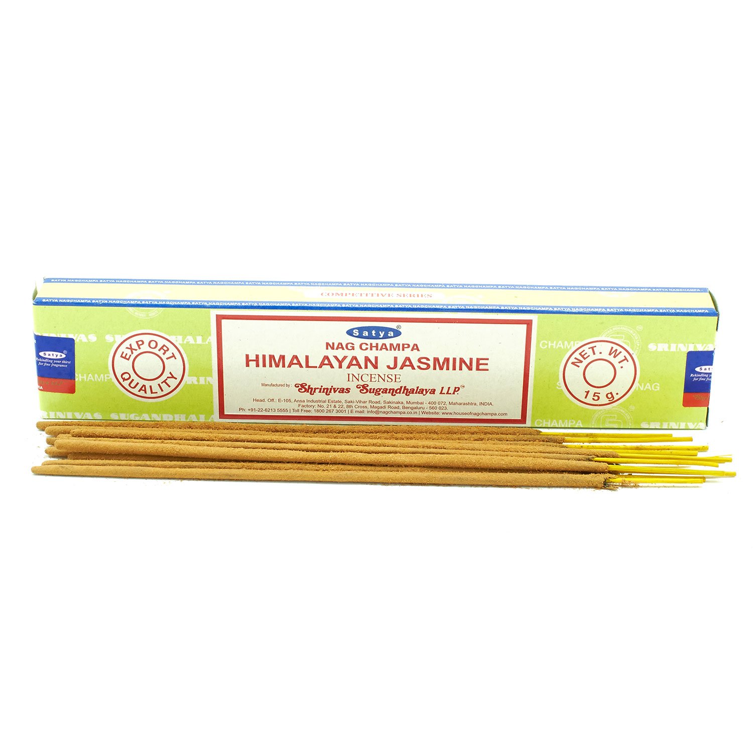 Satya Nag Champa Himalayan Jasmine Incense Sticks - 15g Hand-Rolled1