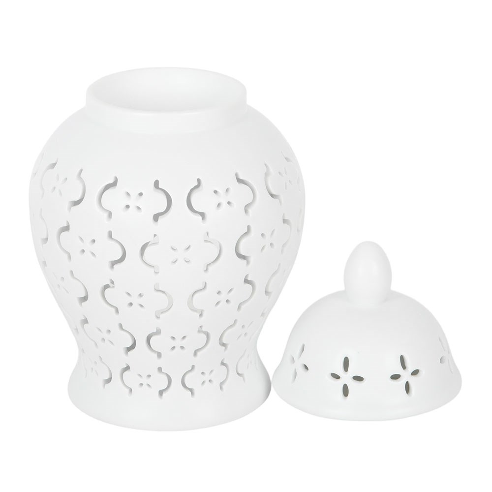 Moroccan Lantern Ceramic Oil Burner & Wax Warmer2