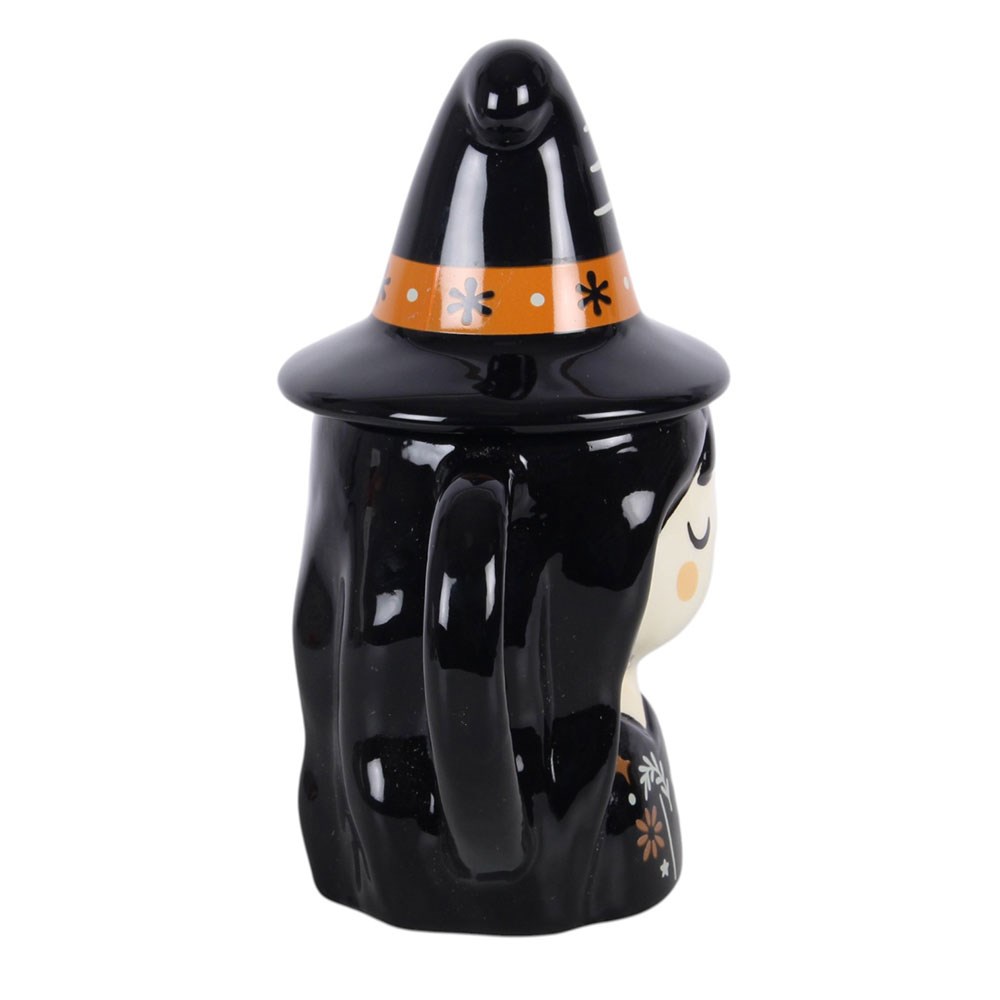 Frightful Folk Ceramic Witch Lidded Mug2