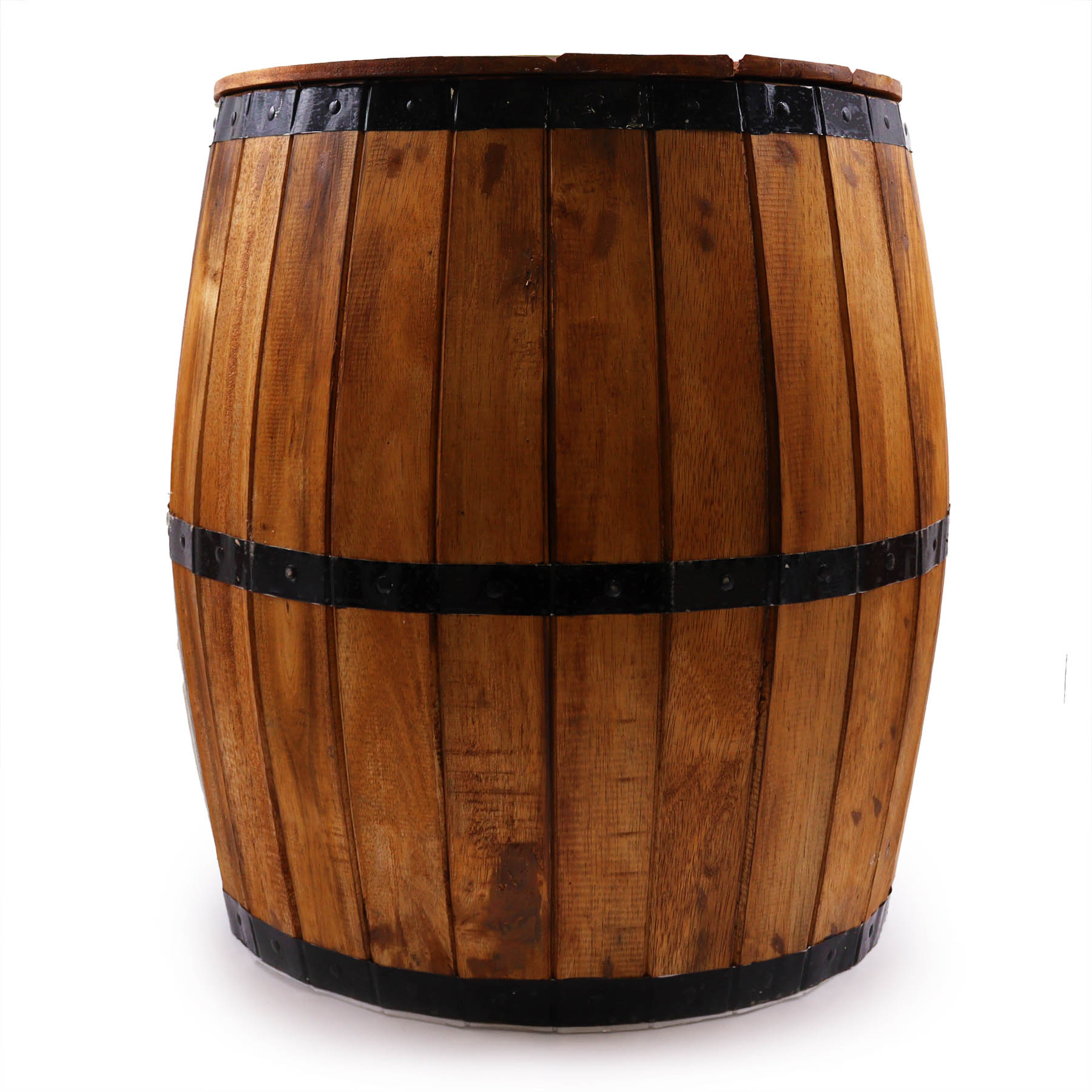 Natural Wood Beer Barrel Table (60x48.5cm)