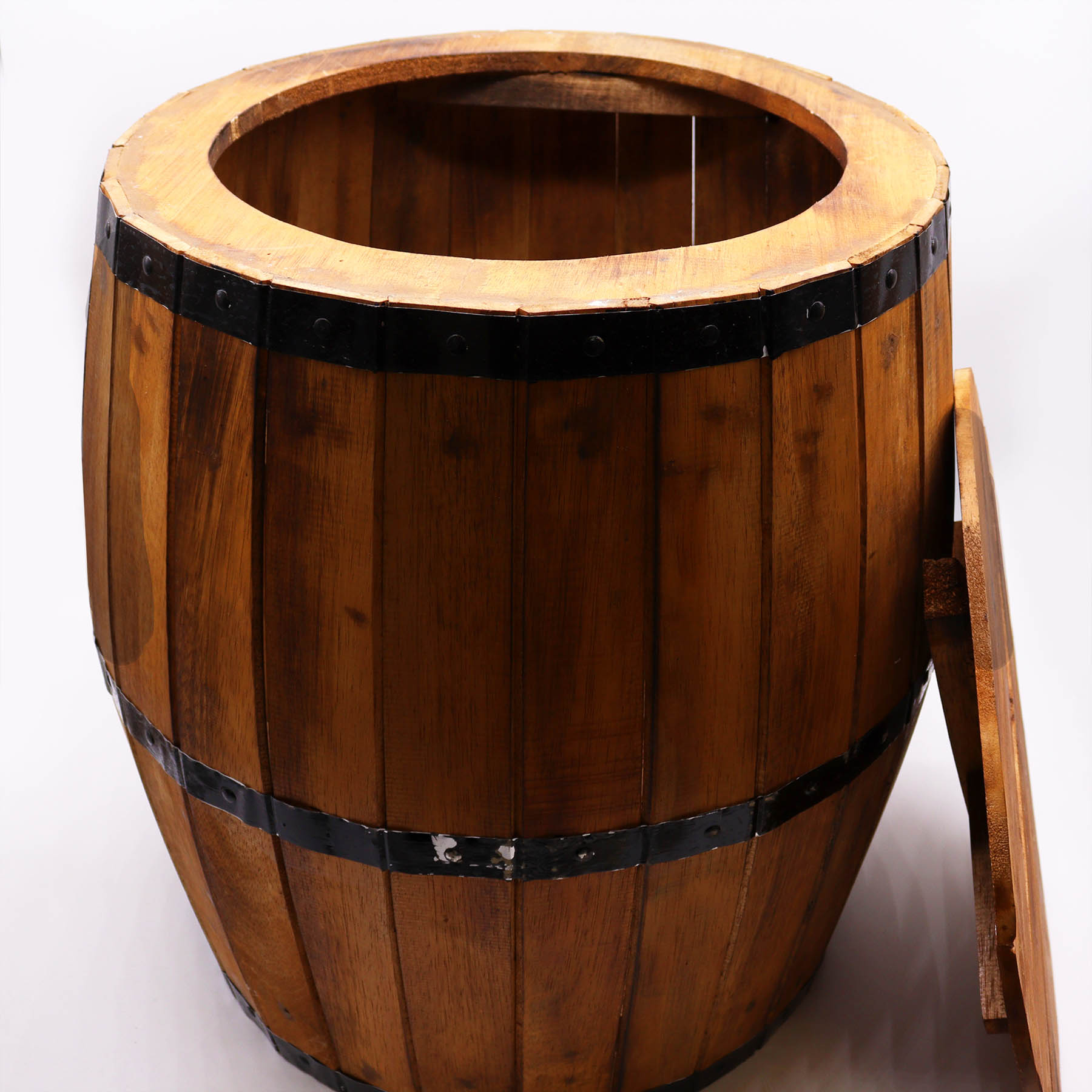 Natural Wood Beer Barrel Table (60x48.5cm)1