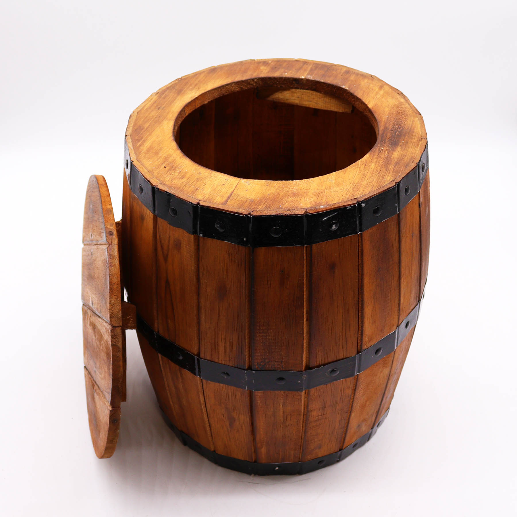Natural Wood Beer Barrel Stool (38x32cm)1