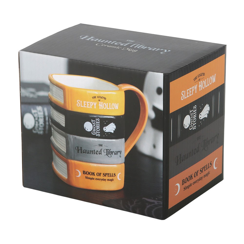 The Haunted Library Book Stack Mug3