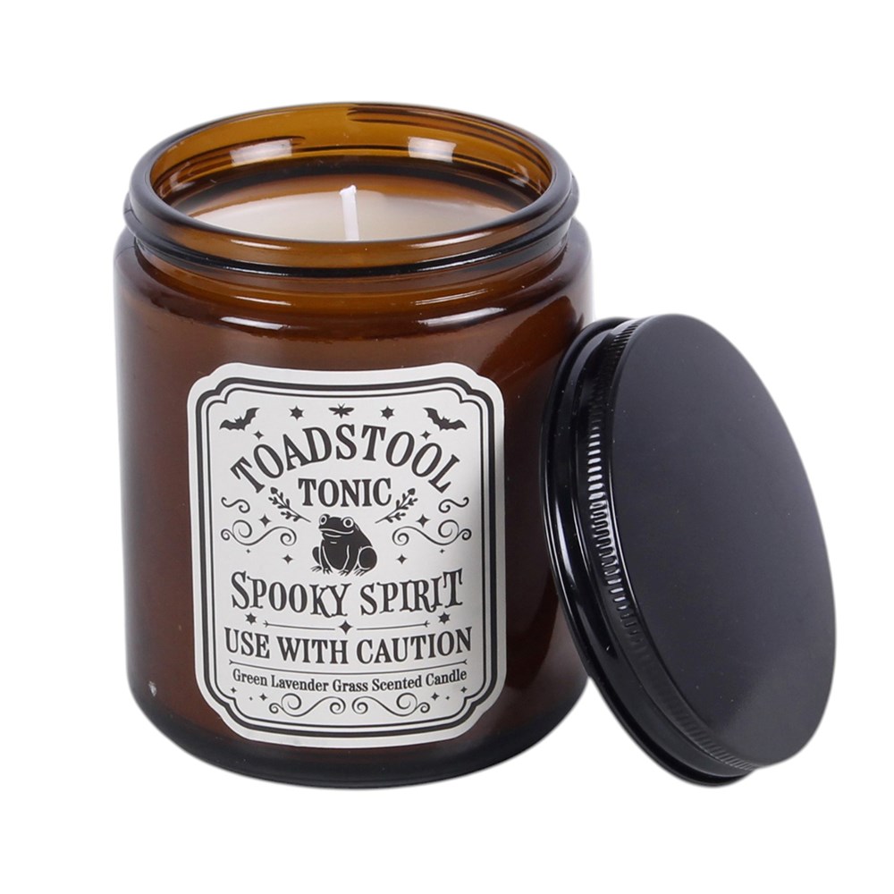Toadstool Tonic Scented Candle - Green Lavender Grass