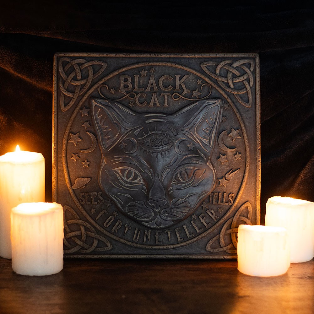 Black Cat Fortune Teller Stepping Stone3