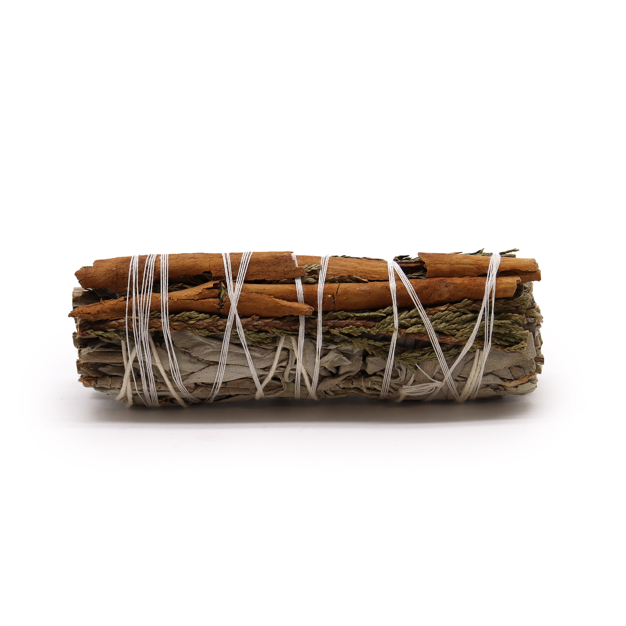 White Sage, Cedar & Cinnamon Smudge Stick - 10cm1