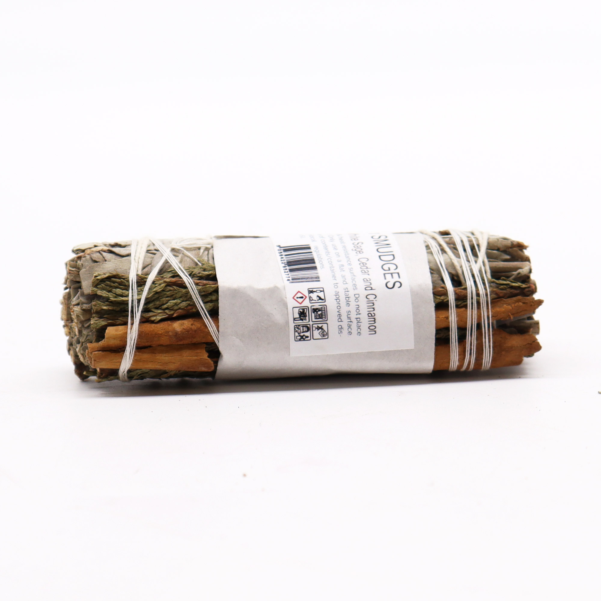 White Sage, Cedar & Cinnamon Smudge Stick - 10cm2