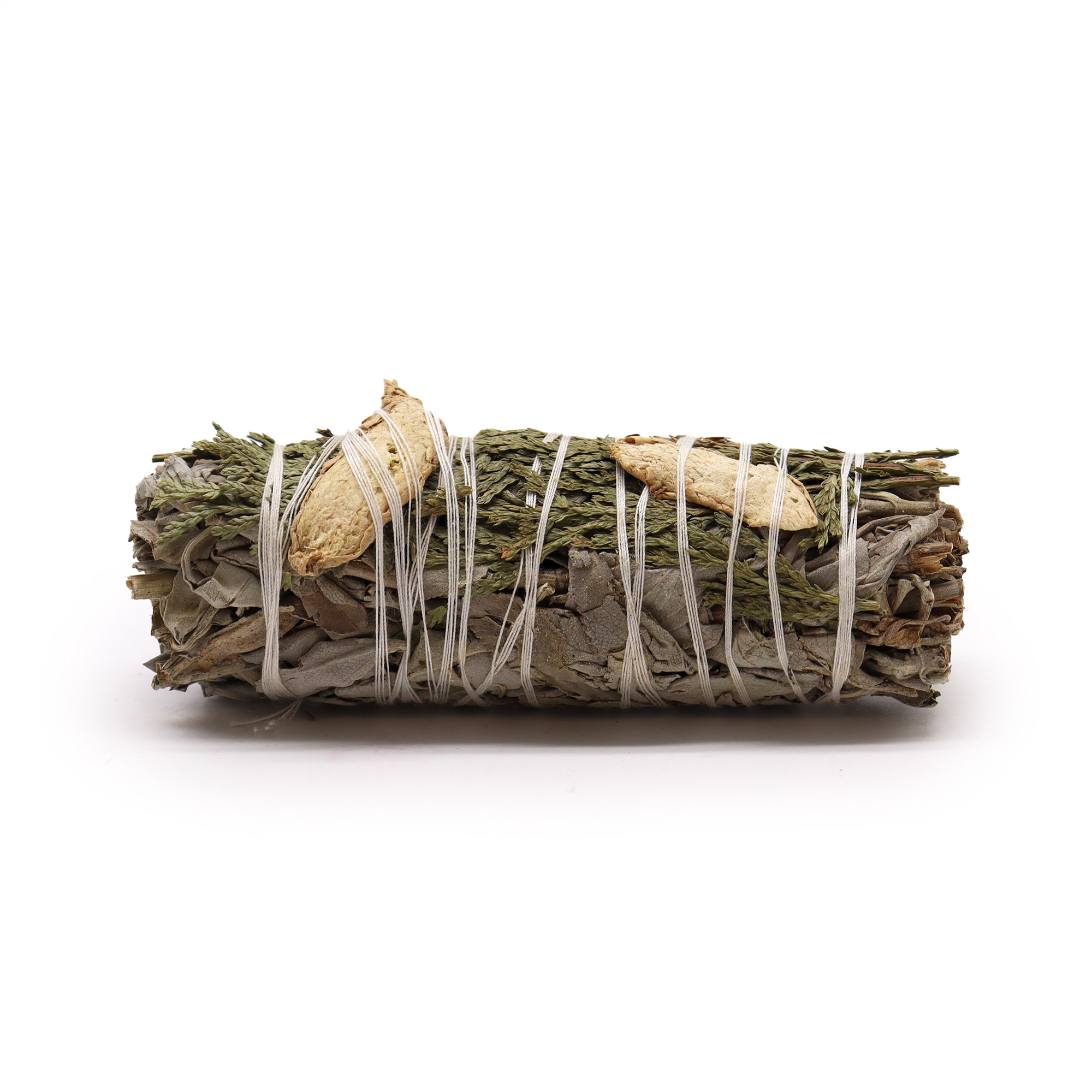 White Sage, Ginger & Cedar Smudge Stick - 10cm1