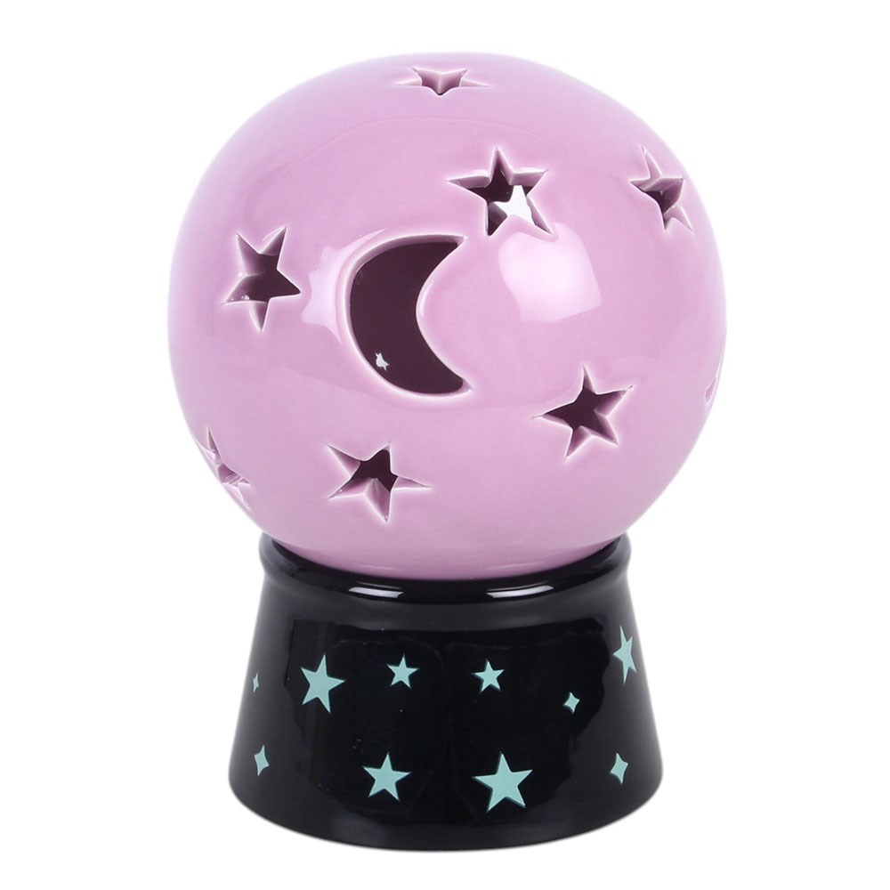 Pastel Crystal Ball Tealight & Incense Cone Holder