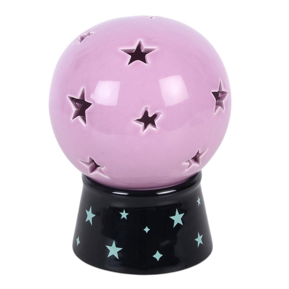 Pastel Crystal Ball Tealight & Incense Cone Holder2