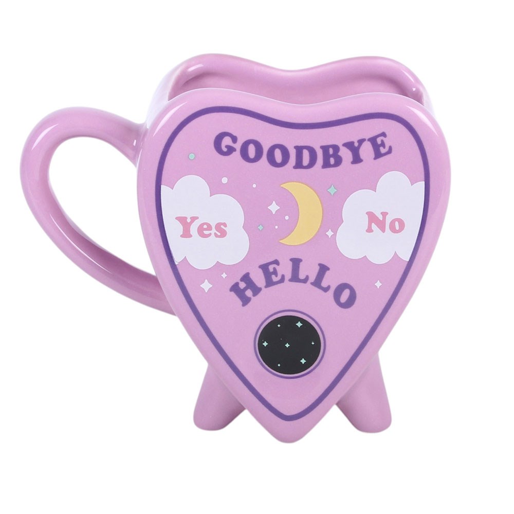Spooky-Cute Spirit Board Planchette Mug (300ml)