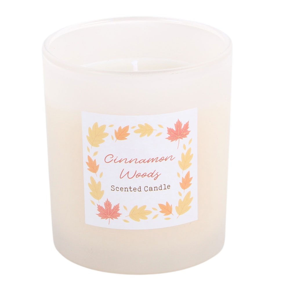 Cinnamon Woods Scented Candle1