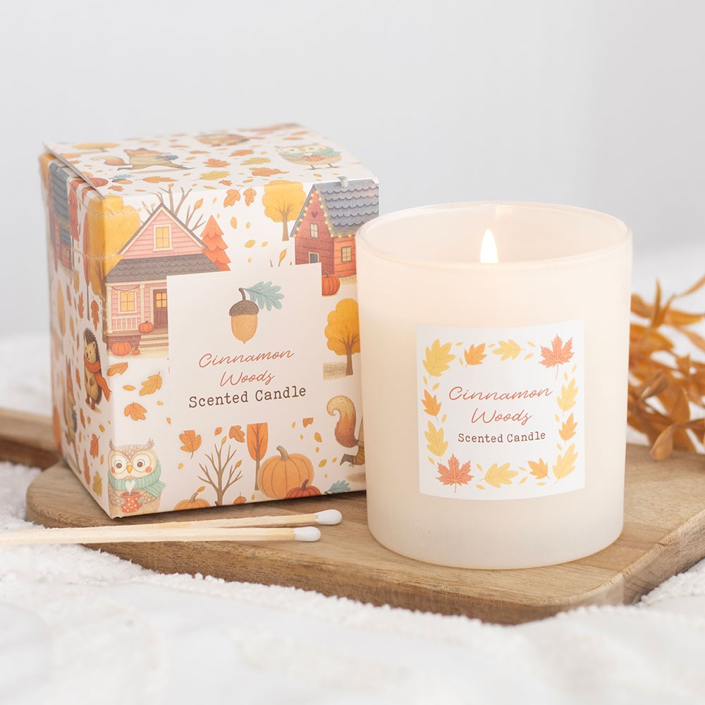Cinnamon Woods Scented Candle4