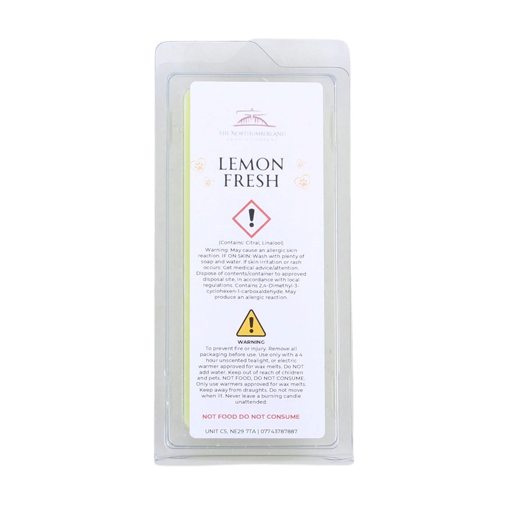 Lemon Fresh Odouraze Wax Melt Snap Bar - 50g1