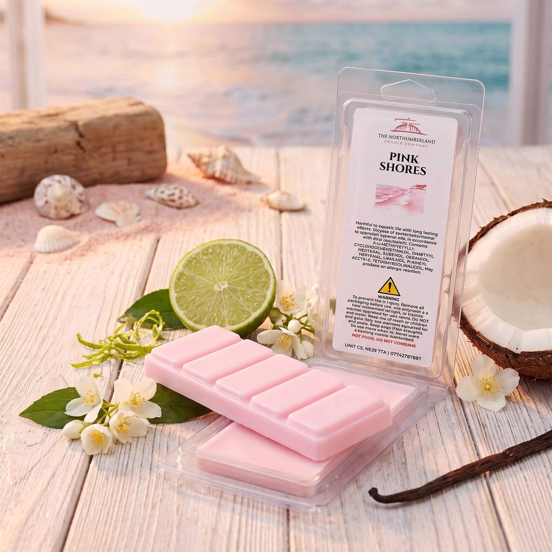 Pink Shores Wax Melt Snap Bar - 50g