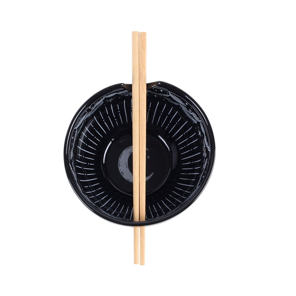 Spellbound Sky Ceramic Noodle Bowl & Chopsticks Set3