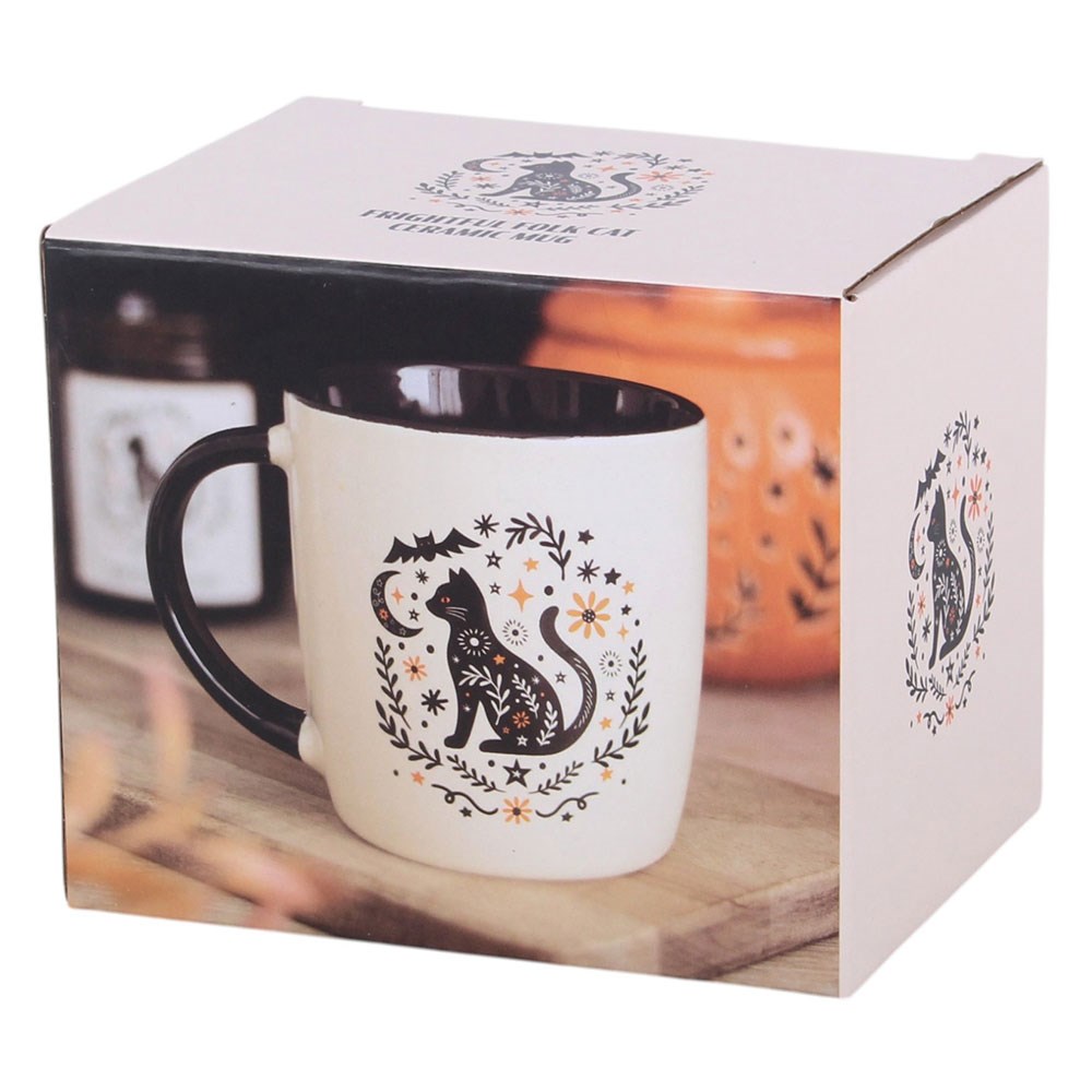 Frightful Folk Cat Ceramic Mug (370ml)3