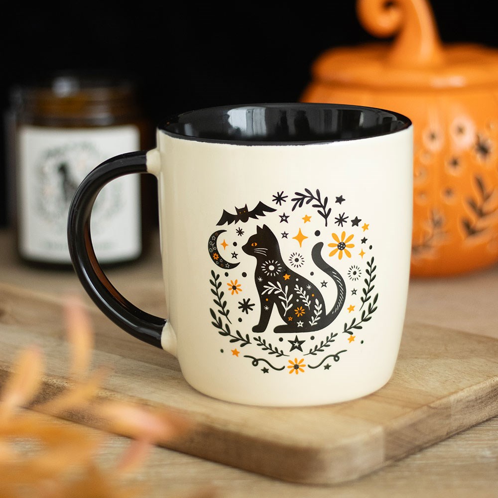 Frightful Folk Cat Ceramic Mug (370ml)4