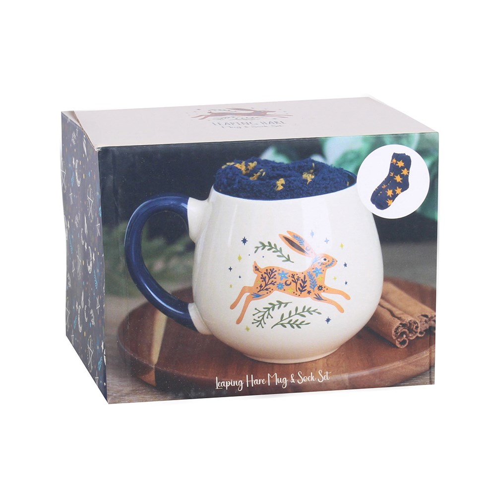 Leaping Hare Mug and Socks Set4