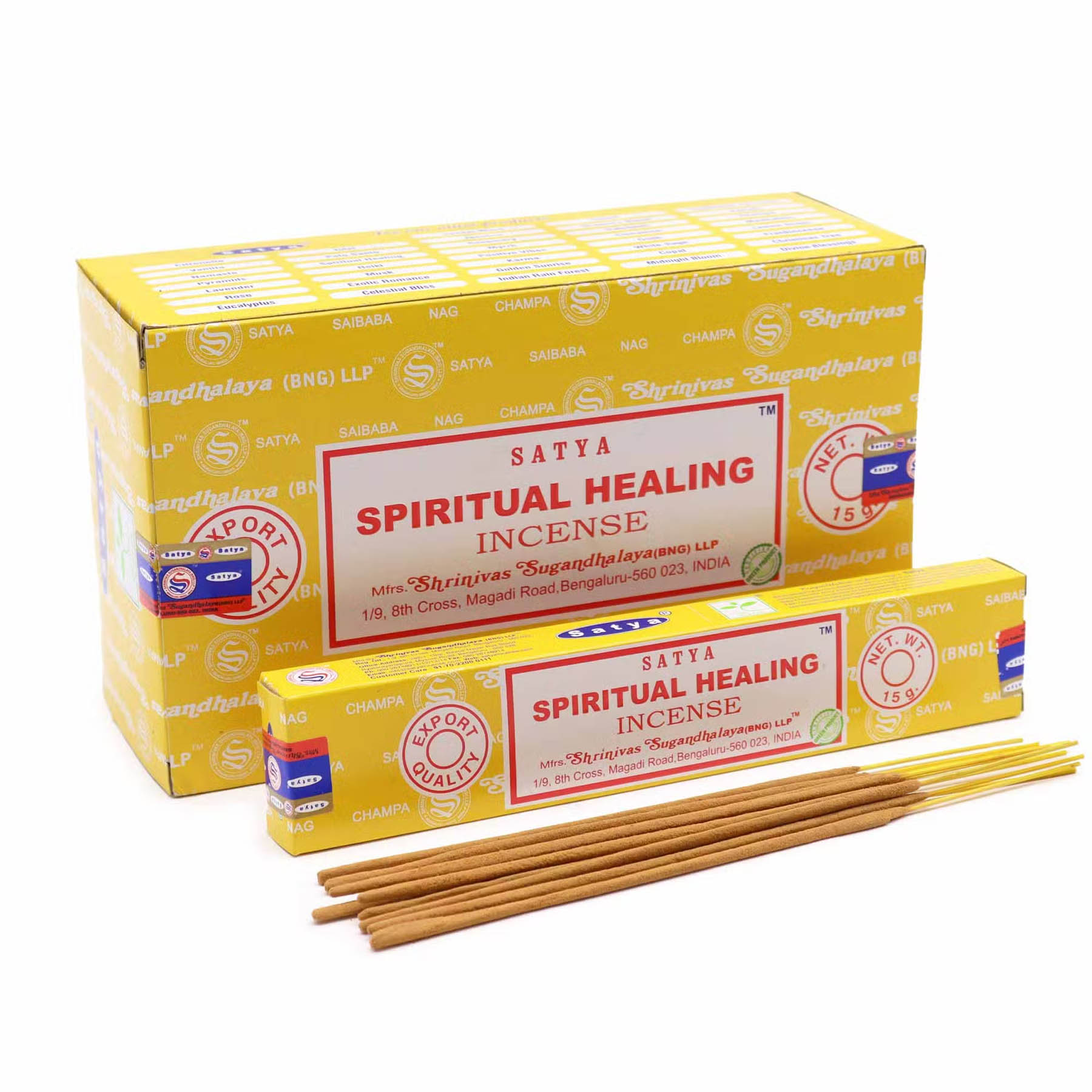 Satya Spiritual Healing Incense Sticks - 15g Hand-Rolled
