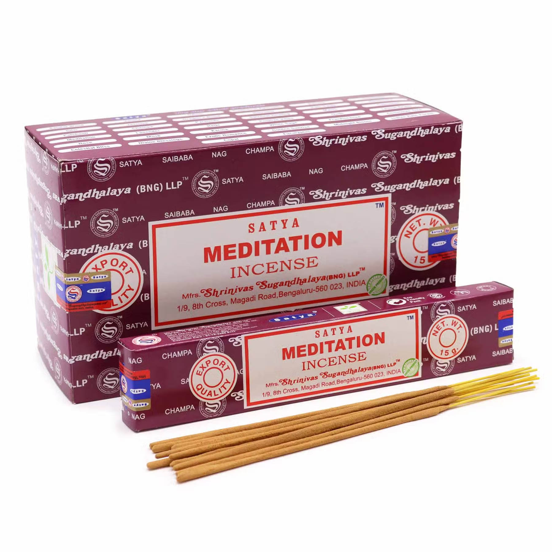 Satya Meditation Incense Sticks - 15g Hand-Rolled