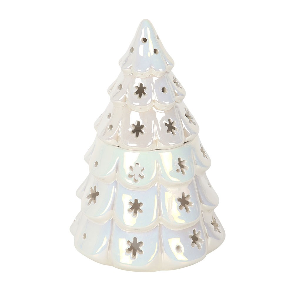 Iridescent White Fir Tree Oil Burner