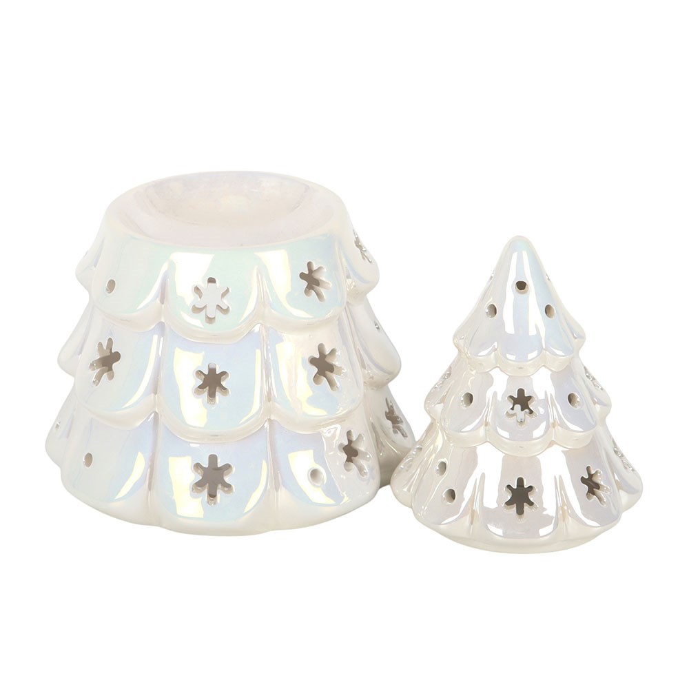Iridescent White Fir Tree Oil Burner1