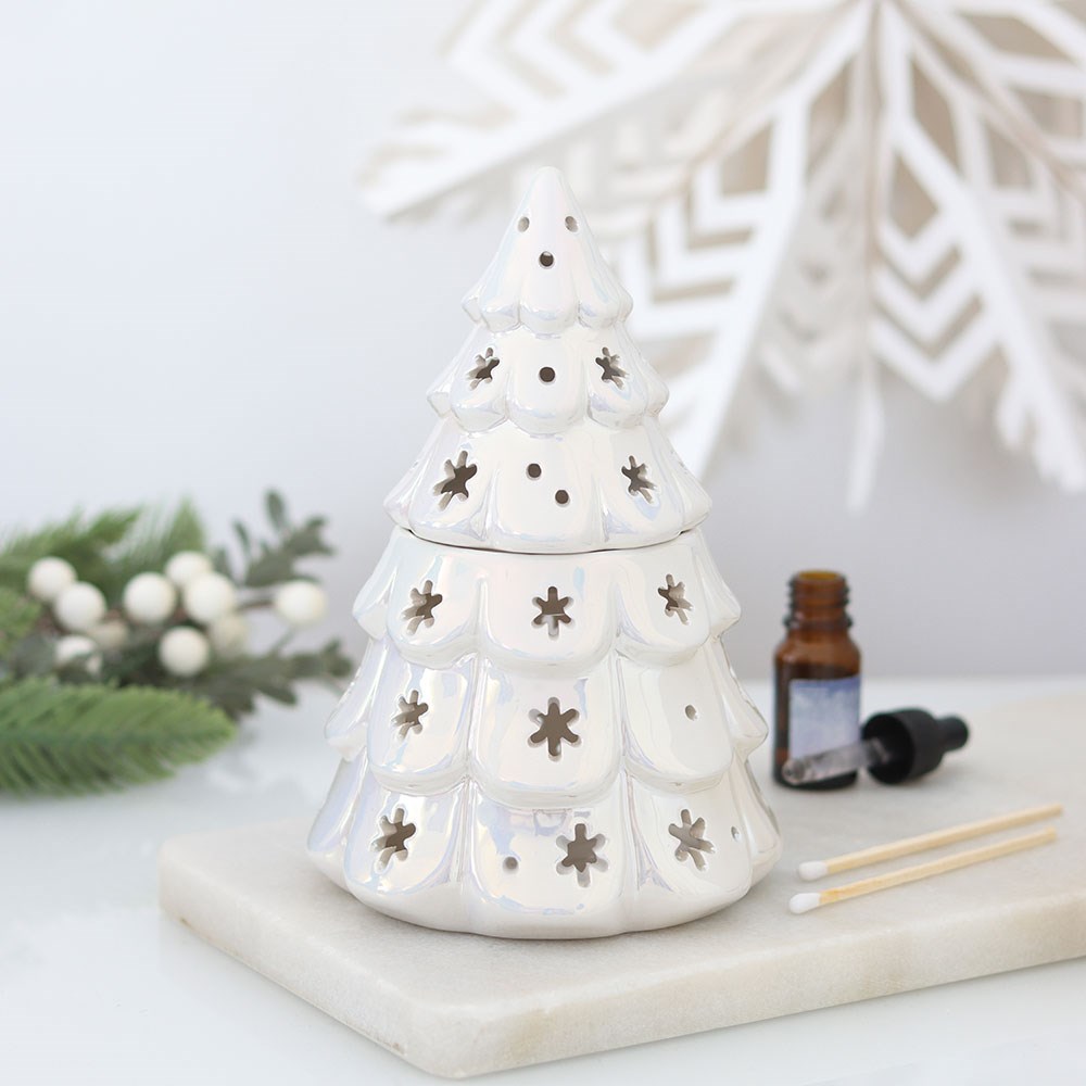 Iridescent White Fir Tree Oil Burner4