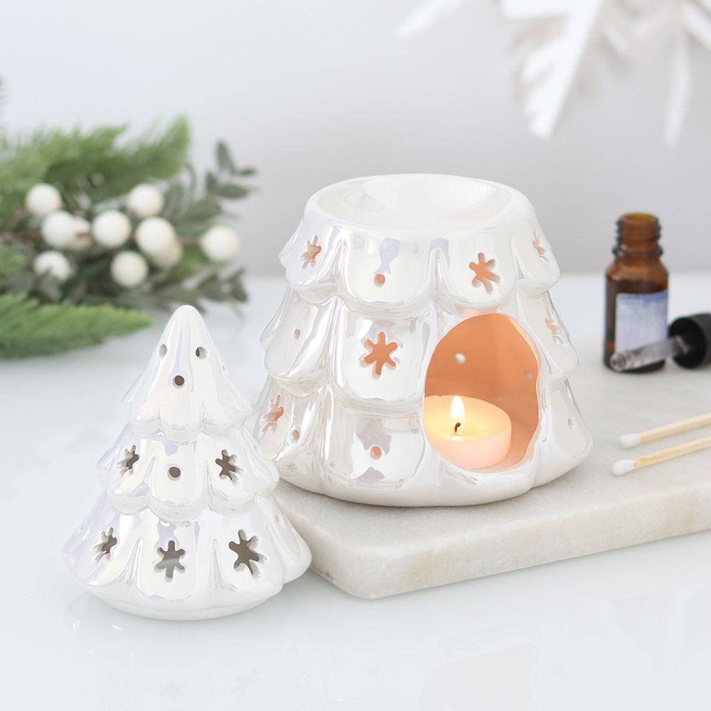 Iridescent White Fir Tree Oil Burner5