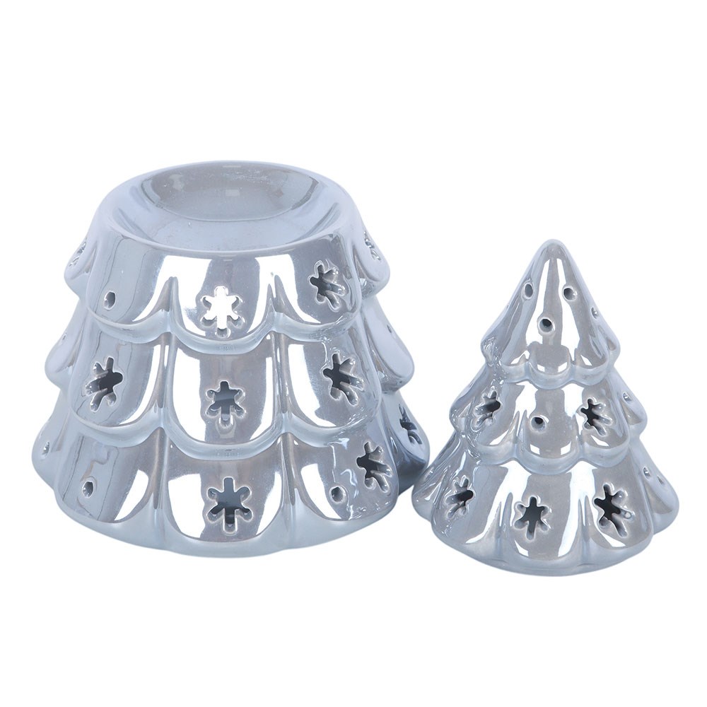 Iridescent Silver Fir Tree Oil Burner1