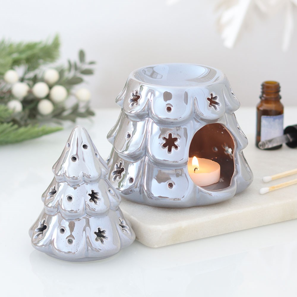Iridescent Silver Fir Tree Oil Burner5