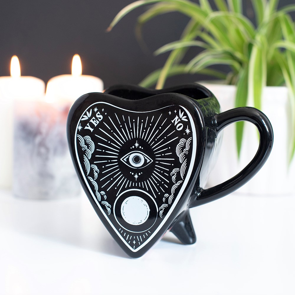 Black Ceramic Planchette Mug (300ml)3