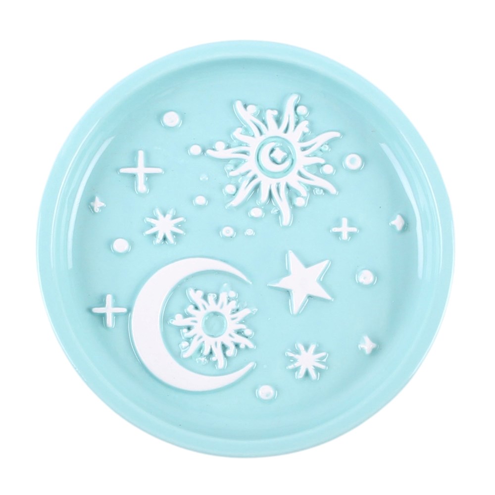 Blue Pastel Moon and Sun Trinket Dish1