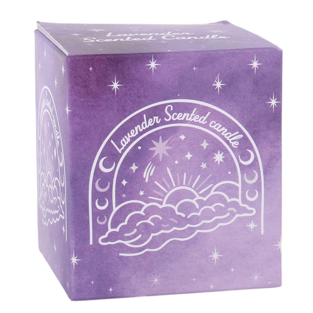 Purple Pastel Skies Lavender Scented Candle2