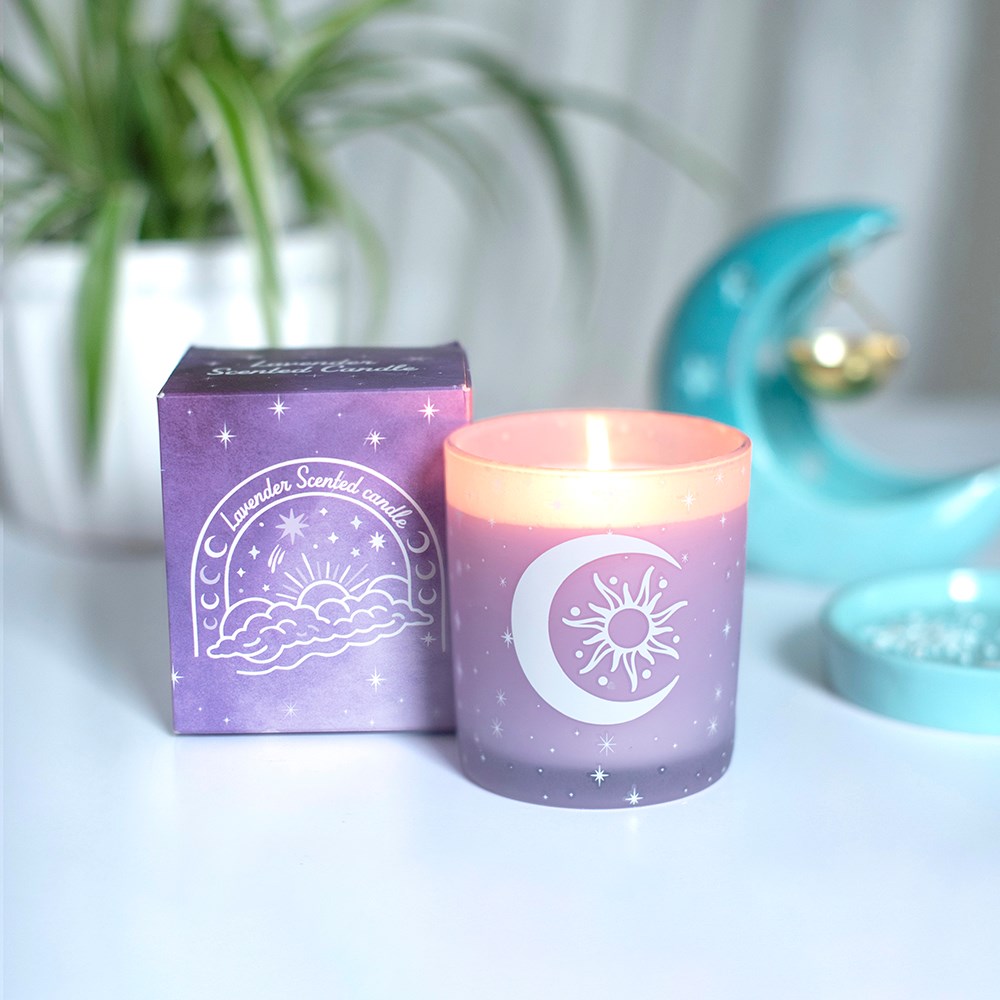 Purple Pastel Skies Lavender Scented Candle3