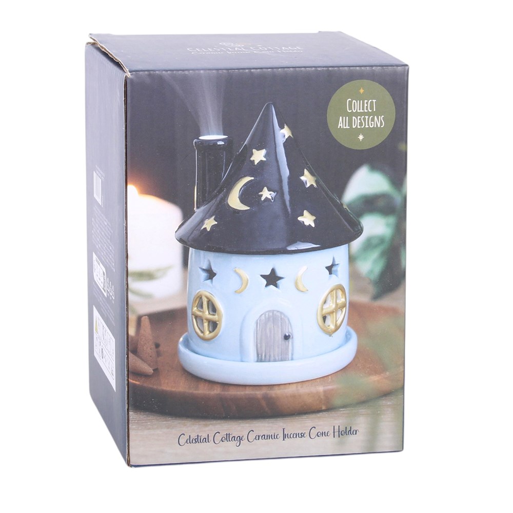 Celestial Cottage Ceramic Incense Cone Holder4