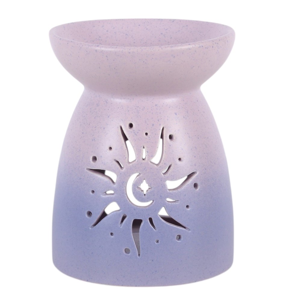 Pastel Purple Celestial Sun Ceramic Oil Burner