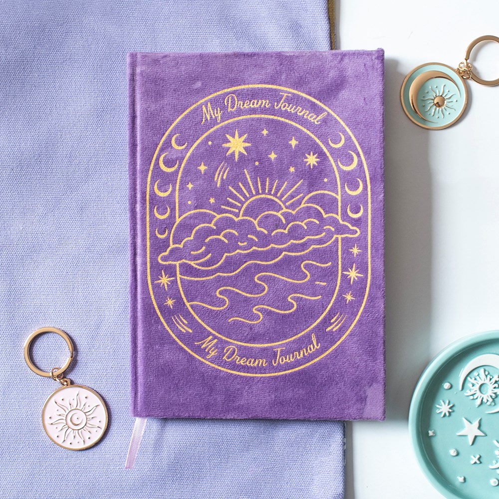 Gold Foil Celestial Purple A5 Dream Journal (Lined Pages)